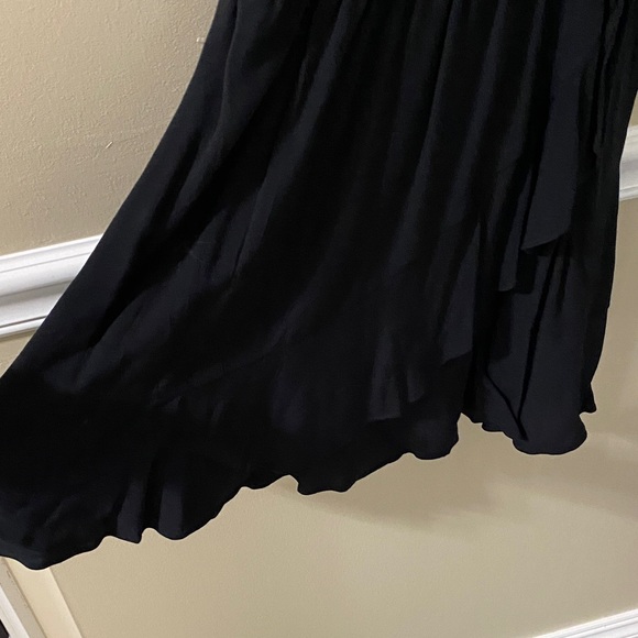 Express Black Ruffle Mini Dress - Picture 2 of 5